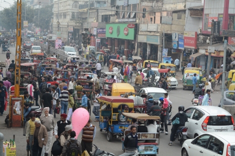 And this isn't even rush hour! A bit of traffic in Old Delhi
